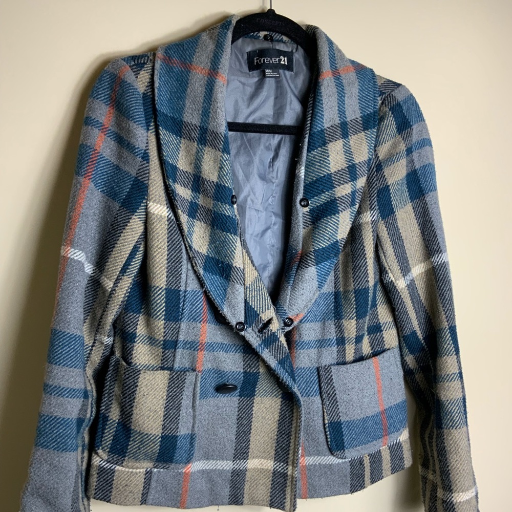 Multicolor Peacoat Blazer